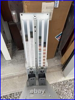 Vintage 1970's Era 2 Row Condom Dispenser Machine 32.5 White Front Advertising