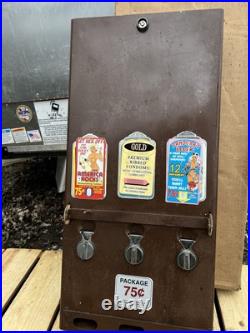 Vintage 1970's Era 3 Row Condom Dispenser Machine 32.5