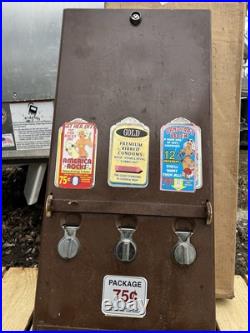 Vintage 1970's Era 3 Row Condom Dispenser Machine 32.5