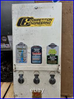 Vintage 1970's Era 3 Row Condom Dispenser Machine 32.5 White Front Advertising