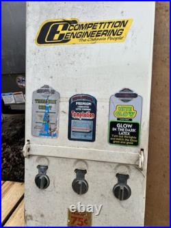 Vintage 1970's Era 3 Row Condom Dispenser Machine 32.5 White Front Advertising