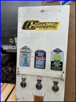 Vintage 1970's Era 3 Row Condom Dispenser Machine 32.5 White Front Advertising