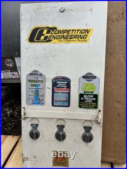 Vintage 1970's Era 3 Row Condom Dispenser Machine 32.5 White Front Advertising