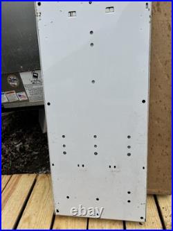 Vintage 1970's Era 3 Row Condom Dispenser Machine 32.5 White Front Advertising