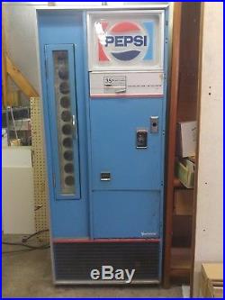 Vintage 1970's Pop Soda Machine Vendorlator Vendo Pepsi Coke Beer 10 Selection