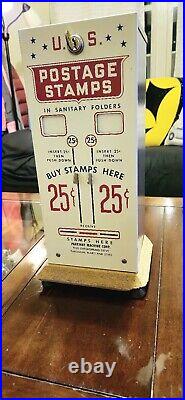 Vintage 1970's U. S. Postage Stamp Vending Machine Near Mint Condition With Key