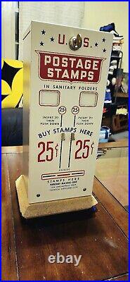 Vintage 1970's U. S. Postage Stamp Vending Machine Near Mint Condition With Key