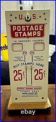 Vintage 1970's U. S. Postage Stamp Vending Machine Near Mint Condition With Key