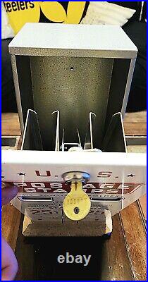 Vintage 1970's U. S. Postage Stamp Vending Machine Near Mint Condition With Key
