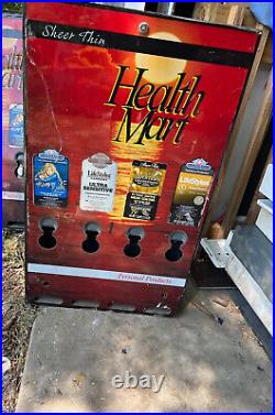 Vintage 1970s 4 Condom Dispenser Machine Novelty Vending 33 Tall