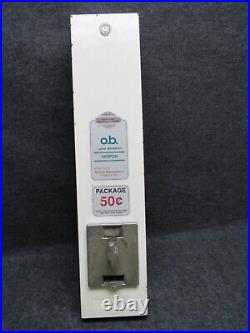 Vintage 1970s OB Tampon OR Condom Dispenser Machine Novelty Vending 28-3/4 Tall