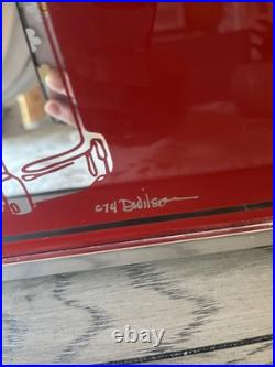 Vintage 1974 Gumball Machine Picture Signed By Artist Very Rare