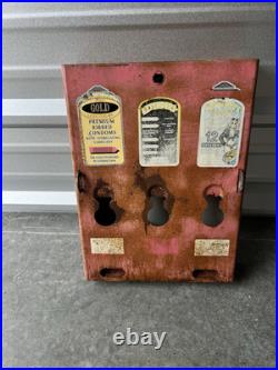 Vintage 1980 Condom Novelty Item Vending Machine Previously Refurbished