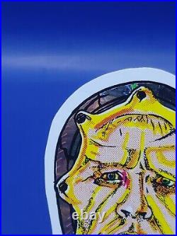 Vintage 1980's HORROR MOVIE Prismatic VENDING MACHINE STICKER
