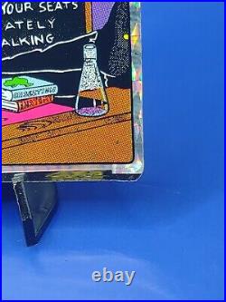 Vintage 1980's HORROR MOVIE Prismatic VENDING MACHINE STICKER. Freddy Krueger