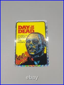 Vintage 1980's Horror Movie Vending Machine Prism Sticker, Day Of The Dead