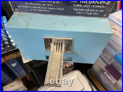 Vintage 1980s Trojan ENZ Condom Vending Machine Old Rusty Weathered READ