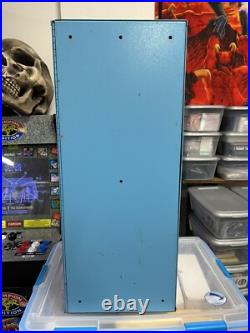 Vintage 1980s Trojan ENZ Condom Vending Machine Old Rusty Weathered READ