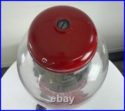 Vintage 1985 Carousel Gumball Machine On Stand Works Very Nice 38