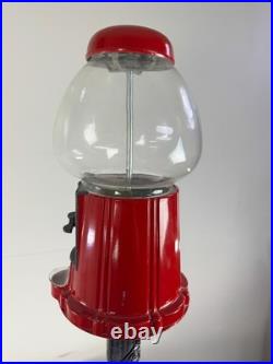 Vintage 1985 Carousel Gumball Machine On Stand Works Very Nice 38
