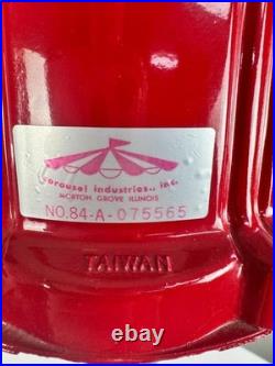 Vintage 1985 Carousel Gumball Machine On Stand Works Very Nice 38