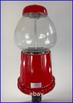Vintage 1985 Carousel Gumball Machine On Stand Works Very Nice 38