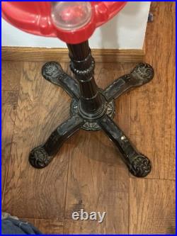 Vintage 1985 Carousel Gumball Machine On Stand Works Very Nice 38 Tall