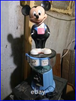 Vintage 1987 Disney Mickey's Gumball Machine 60th Anniversary $150.00 Obo