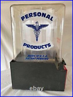 Vintage 1990's Plastic Personnel Products Coin Operated Vending Machine