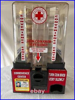 Vintage 1990's Plastic Personnel Products Coin Operated Vending Machine