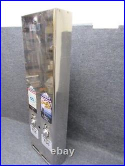 Vintage 1990s Era 2 Row Condom Tampon Dispenser Machine 32.5 Chrome Advertising