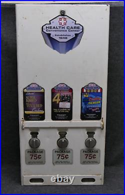 Vintage 1990s Era 3 Row Condom Novelty Dispenser Machine 31 White Advertising