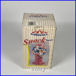 Vintage 1995 Carousel Snack Dispenser Purple Gumball Candy Machine Plastic Rare