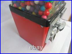 Vintage 1 Cent Bubble Gum Machine With Key B-2797