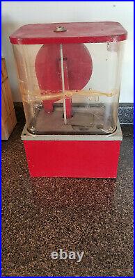 Vintage 1 Cent Coast Space Rocket Satellite Gumball Vending Machine Game