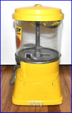 Vintage 1 Cent Coin Op Operated Gumball Candy Peanut Machine