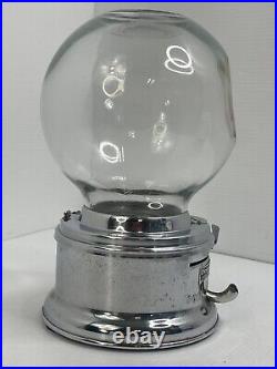 Vintage 1 Cent Ford Gumball Machine with Glass Globe Ford Gum and Machine Co