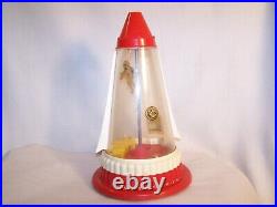 Vintage 1 Cent Ring Ding Spaceship Rocket Astronaut Bubble Gum Machine