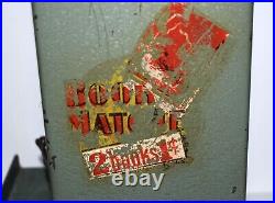 Vintage 1 c NORTHWESTERN BOOK MATCHES Coin Op Operated Dispenser Vending Machine