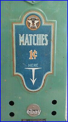 Vintage 1 cent Columbus Book of Matches Vending Machine