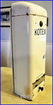 Vintage 20 Kotex Dispenser Pre-Loaded with Boxes of Vtg. 5-Cent Maxi-Pads