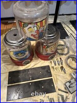 Vintage 25c TALKING VENDOR Gumball Machine Ken McPhail Lot And Extra Parts