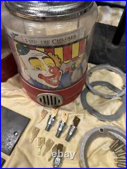 Vintage 25c TALKING VENDOR Gumball Machine Ken McPhail Lot And Extra Parts