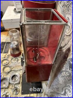 Vintage 25c TALKING VENDOR Gumball Machine Ken McPhail Lot And Extra Parts