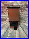 Vintage 25cent komet gumball candy vending coin op machine black and bronze