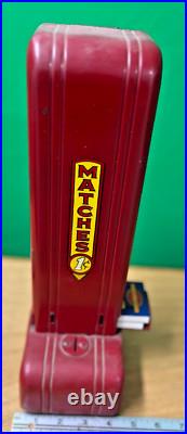 Vintage 2-BOX of MATCHES for 1-Cent Coin Operated Vending Machine WITH Key
