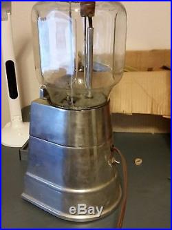 Vintage 40s ASCO Get Em Hot Peanut 5 Cent Vending Machine W Vortez Cups Disp