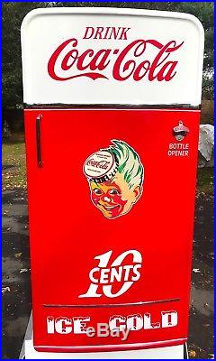 Vintage 50's Coca-Cola Coke Upright Freezer One-Of-A Kind Renovation-Must See