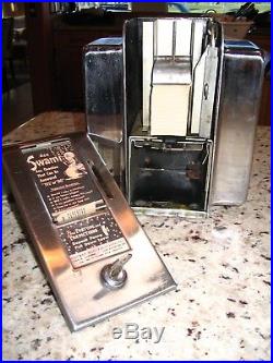 Vintage 50's Swami Fortune Teller Napkin Holder Coin Op Machine withAD