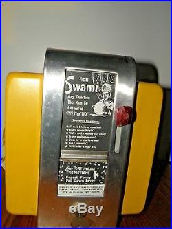 Vintage 50's Swami Fortune Teller Napkin Holder Coin Operated vending machine